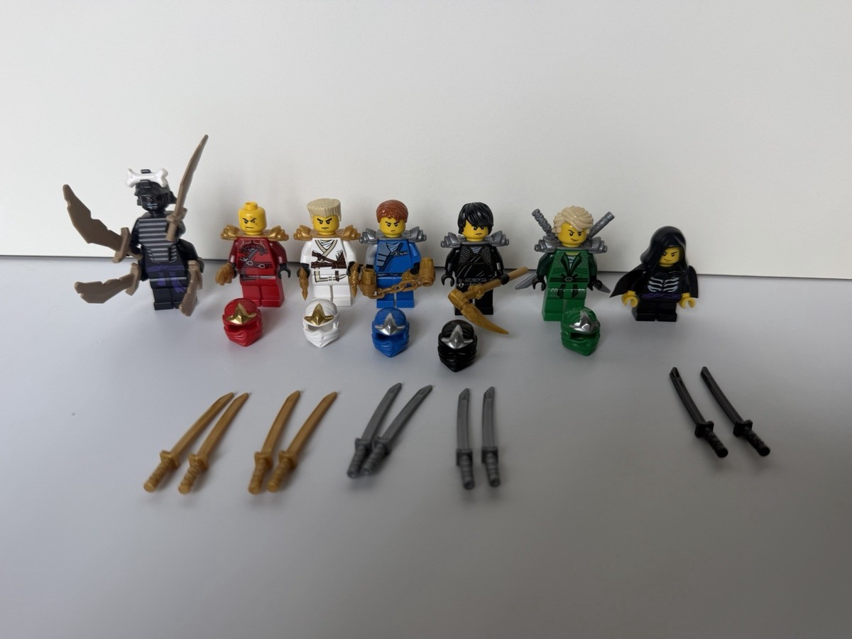 LEGO Ninjago Minifigures Zane, Kai, Cole, jay, Lloyd, and garmadon LEGO Ninjago Minifigures Zane, Kai, Cole, jay, Lloyd, and garmadon