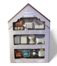 Dollhouse Mini Salt & Pepper Shakers 12 Piece Set (6 Sets)