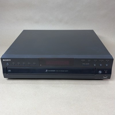 Sony CDP-C500 CD Player 5 Disc Carousel Changer Tested Works No Remote