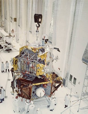 Lunar Module Being Prepared For Launch 1968