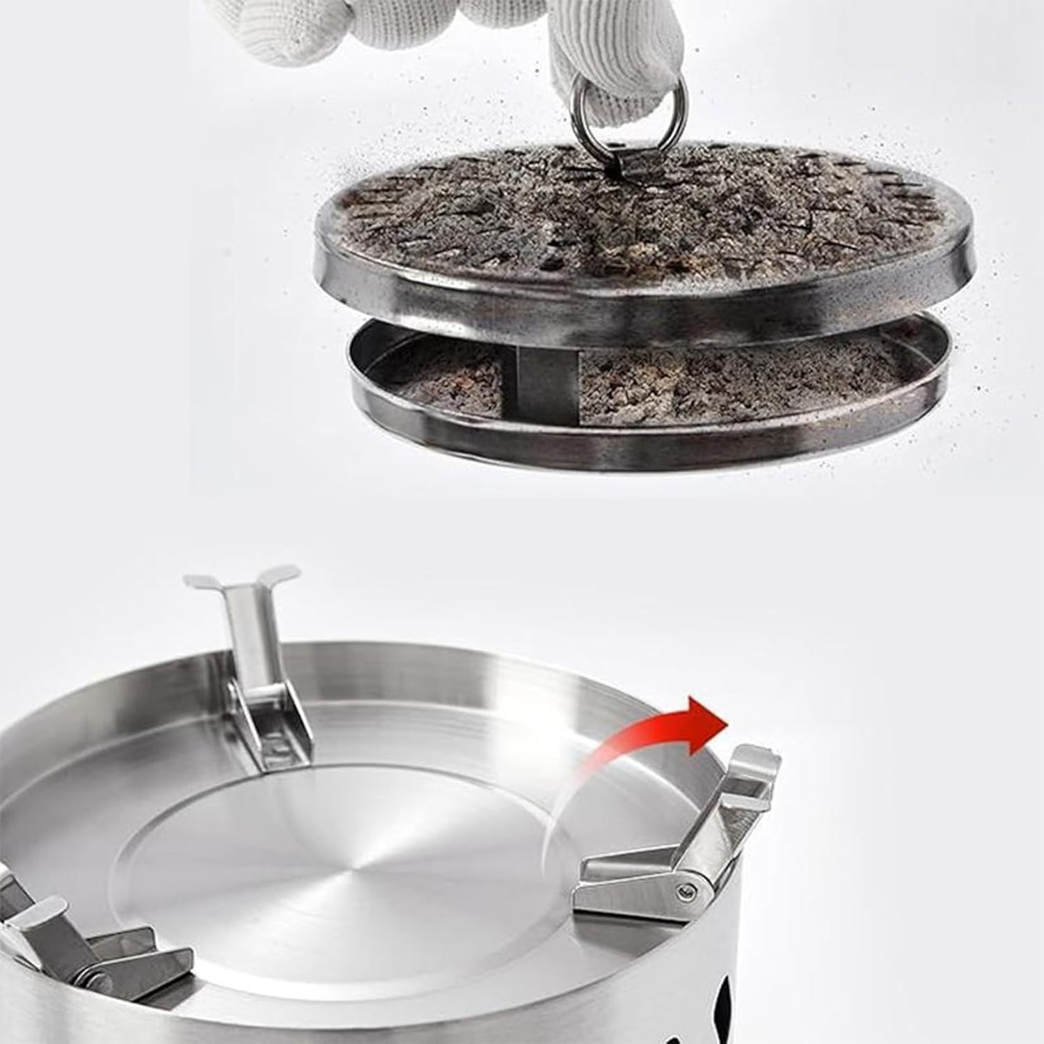Braciere da Tavolo Moderno Senza Fumo | Design Inox per Esterni - 4