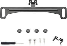 Universal Car Rear View Camera License Plate Bracket, Premium Backup Black