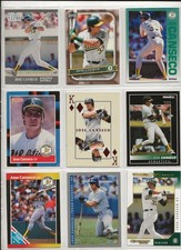 (9) JOSE CANSECO (F. H.O.F.)  B.B. CARDS  1989 & UP (STAR) NR. MT. TO MT.!