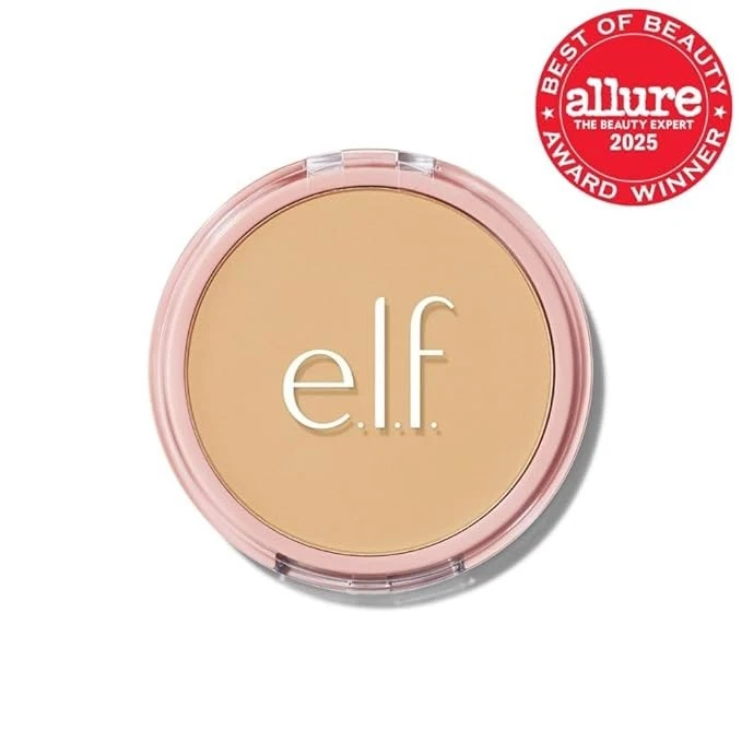 e.l.f. Halo Glow Powder Filter, Ultra-fine Finishing Powder (Light Warm) - Image 4 of 4