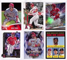 Mike Trout 6 Card Lot MLB LA Angels Topps Future Is Now, Stars, Winter, Heritage