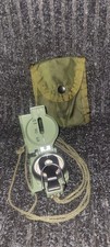 US Military Cammenga 3H Tritium Compass  OD Green MOLLE Pouch - VERY GOOD - NSN