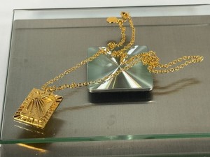 Authentic Mayamar (24K Gold Plated) Textured Choice of MOTIF Pendant with Chain SUN  NEW