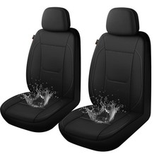 Waterproof Car Seat Covers, Car Seat Covers Full Set, Black Seat Covers for C...