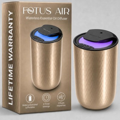 Waterless Essential Oil Diffuser, Cordless Rechargeable, 600 Sq Ft