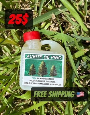 Aceite de Pino - Pine organic Oil Pain/Congestion Relief Oil  5.0oz
