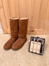 UGG Tall, Suede Boots, Women s Size 9, Brown,...