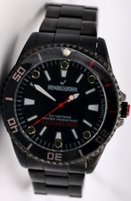 Heinrichssohn Köln HS1015B Herren Uhr Edelstahl Schwarz 44mm Box B-Ware