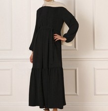 wie NEU: 🥰 Maxikleid Schwarz Abaya S/M Modanisa Refka Hijab 🧕 Jilbab Gürtel