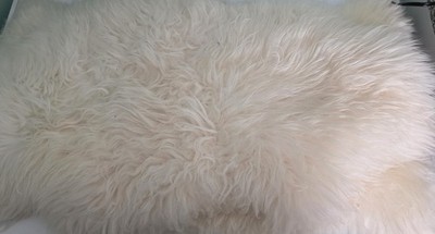 2x IKEA RENS sheepskin small area rug 31''x20'' off white FREE SHIP FOR 2