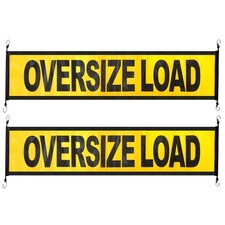 Oversize Load Signs for Trucks, 12 x 60 Inch 12 x 60 inch, Yellow 12 x 60