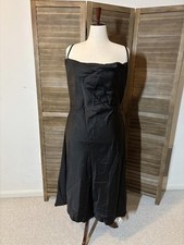 Black Plus-Size Dress with Waist Tie