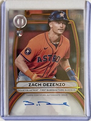 2025 Topps Tribute Certified Autographs - Zach Dezenzo Gold /75 #TA-ZD (RC)