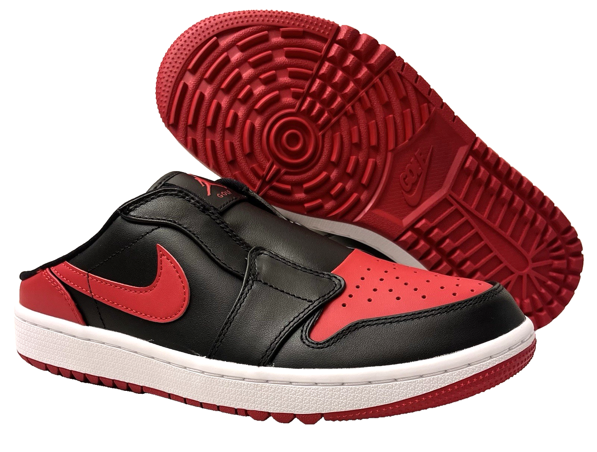 Air Jordan 1 Mule G/Golf Shoes Bred FJ1214-001 Black/Red (Men's 8