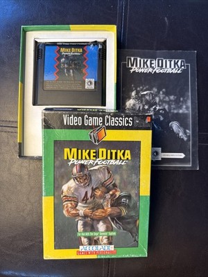 Mike Ditka's Power Football (Sega Genesis, 1991) Authentic ACCOLADE CIB