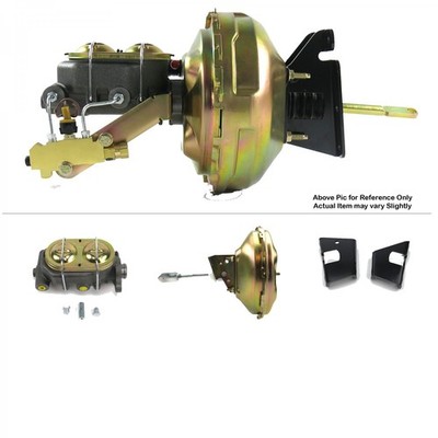 1973-77 Chevy Chevelle FW Mount Power 11'' Single Brake Booster Kit Drum/Drum 