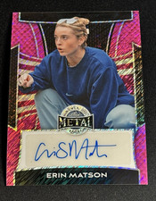 ERIN MATSON 2025 LEAF METAL WOMEN OF SPORT PINK PRIZM 1/1 AUTO UNC 🔥🔥