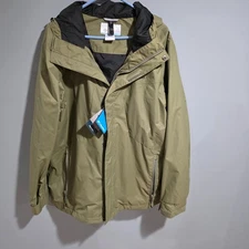 Columbia Mens Tunnel Falls Interchange 3-in-1 Jacket in Olive Green Size Large
