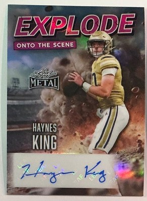 2026 Leaf Metal Haynes King Auto Autograph Explode Prismatic Pink #d 1/6
