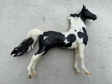Retired Breyer Horse #1141 Black White Tobiano American Saddlebred Stallion