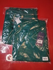 2 Pair Men M-Tall Cherokee Workwear Scrubs Fly Front Modern Pants Hunter Green