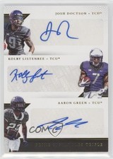 2016 Panini Prime Signatures Triple 25/25 Aaron Green Josh Doctson Auto 0c3