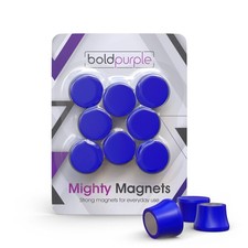 Strong Magnets for Whiteboard, Glassboard and Fridge Blue, 8 Pack, Small . N...