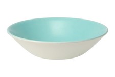 Poole - Twintone Seagull and Ice Green C57 - Soup / Cereal Bowl - 145582G