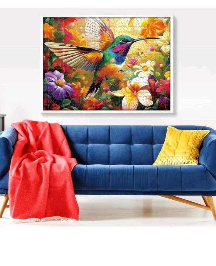 Pack de 2 500 Piezas Rompecabezas para Adultos, Flor Colibrí 500 Piezas...  Foto 4 de 4