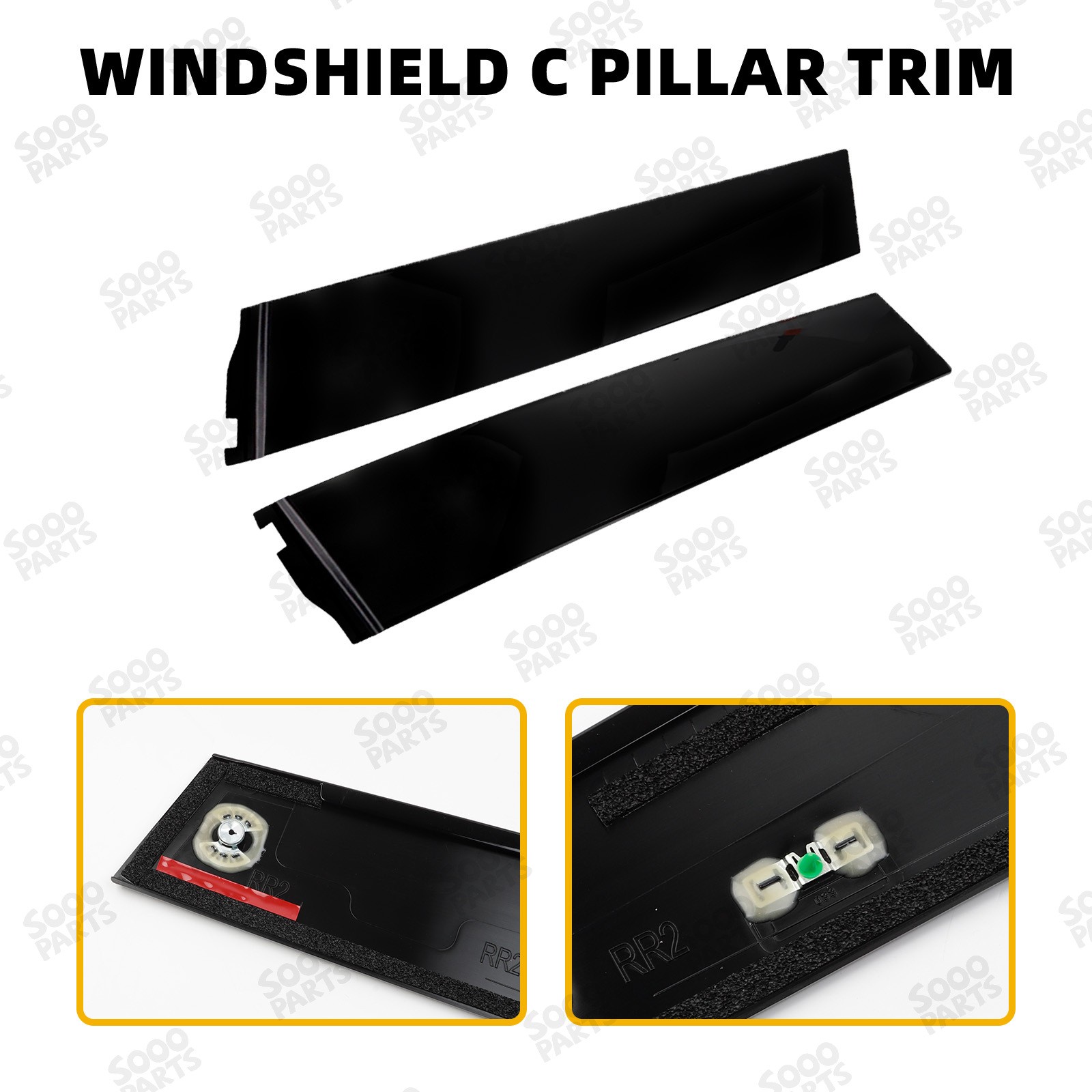 Window Trim Molding Panel For 2015-18 Chevrolet Tahoe GMC Yukon 926-245 926-246