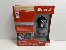 NEW in Box Microsoft Comfort Optical Mouse 1000 USB PC Windows Mac SEALED