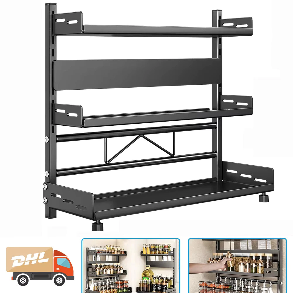 Multi-Layer Kitchen Spice Storage Rack Countertop Storage Organizer Shelf