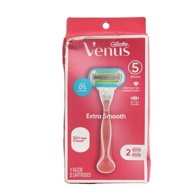 Gillette Venus Extra Smooth Women's Razor Handle + 2 Blade Refills