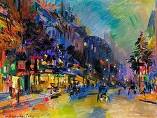 Paris in Lights Accent Tile Mural Kitchen Bathroom Wall Backsplash 8x6