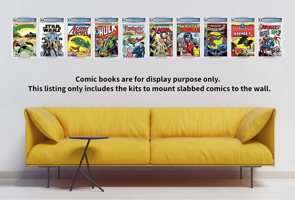 20 Pack Comic Book Display Shelf Slab Wall Mount Kit | eBay