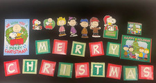 Peanuts Merry Christmas Cut Outs  Decorations Snoopy Charlie Brown Linus Lucy