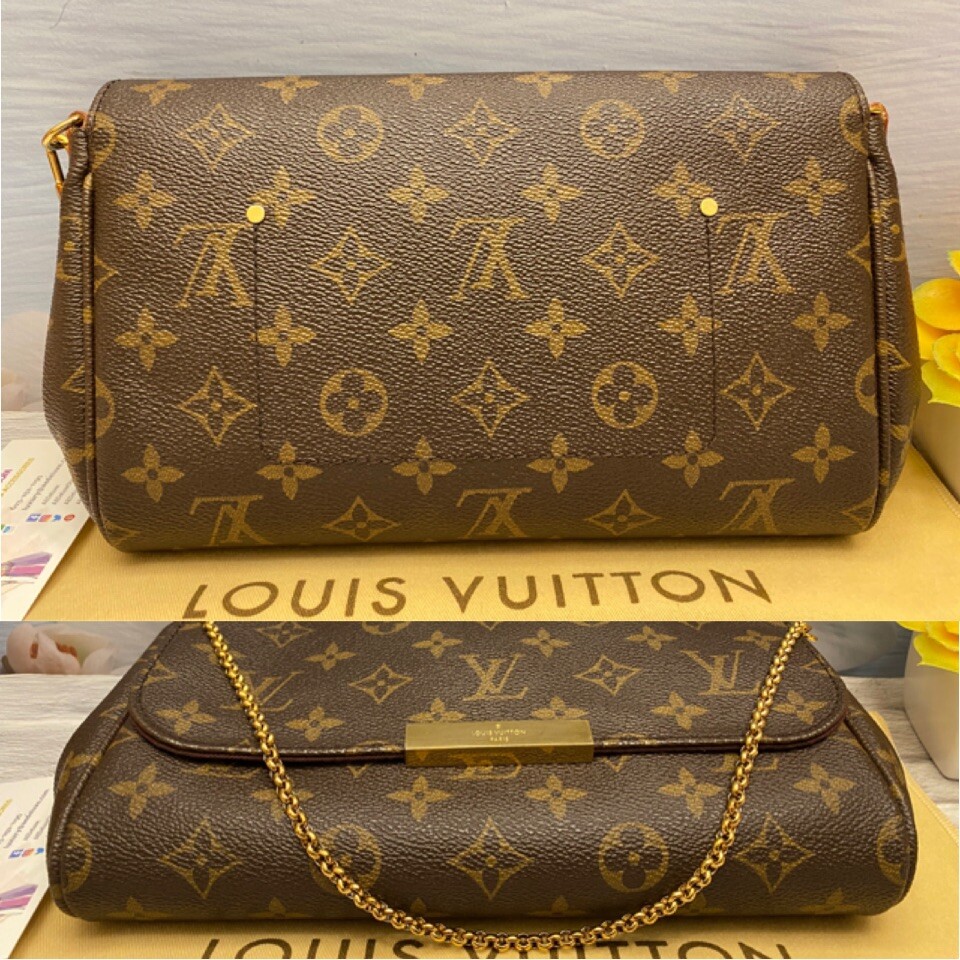 🌸Louis Vuitton Favorite MM Monogram Chain Clutch Crossbody (SA2154) +Dust Bag🌸 image 6