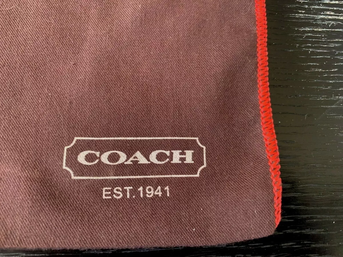 Coach dust shop bag authentic