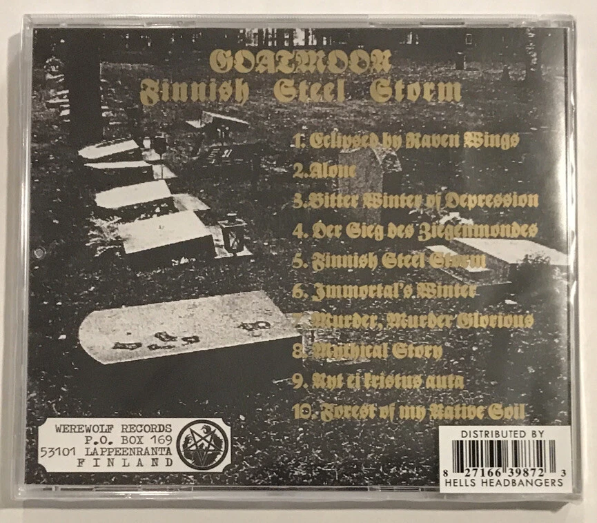 Goatmoon – Finnish Steel Storm CD 2025 Werewolf Records EVIL009 [BLUE DISC] *FN Foto 2 de 4