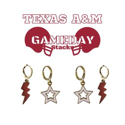 Texas A&M Spirit  Earring Stack For Aggies Game Day