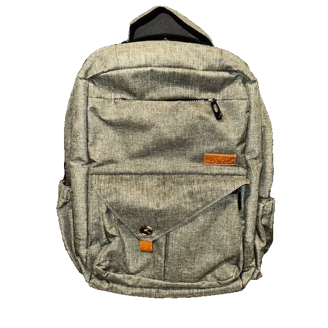 Hap Tim Diaper Bag Baby Backpack Multi-Function Gray With Changing Pad