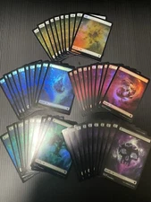MTG Full Art FOIL ×50 Theros: Beyond Death THB Nyx Basic Lands