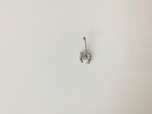 Bauchnabelpiercing Skorpion blauer Stein Käfer Körperschmuck 14 g - Bild 4 von 8
