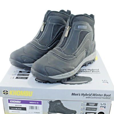Khombu Hybrid Men\'s Winter Boot Cushioned Durable Outsole Black Size 10 Khombu Men main image 2
