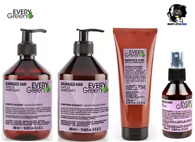 DIKSON EVERY GREEN DAMAGED HAIR SHAMPOO CONDITIONER MASK SERUM DAMAGED HAIR