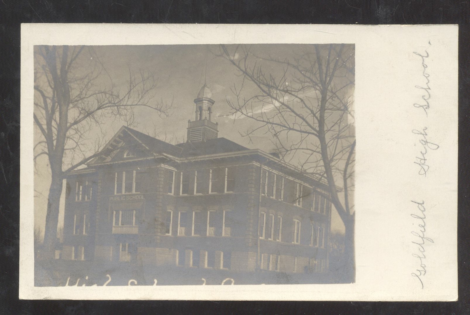 RPPC GOLDFIELD IOWA HIGH SCHOOL BUILDING VINTAGE REAL PHOTO POSTCARD eBay